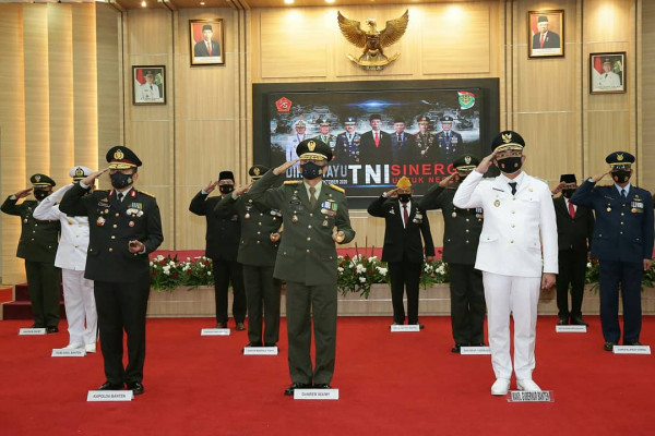 HUT TNI ke-75 Pemprov Banten Apresiasi TNI Terkait Penanganan Covid-19