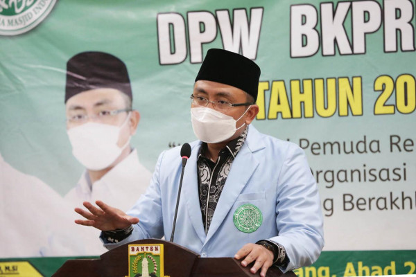 Buka Muswil VI BKPRMI Banten, Wagub Andika Ajak Remaja Mesjid Lawan Covid-19