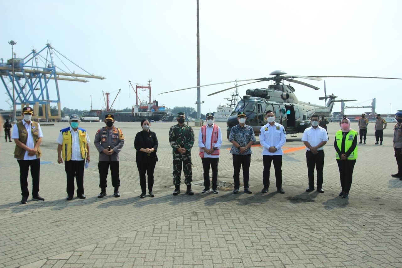 Tinjau Pelabuhan Merak, Doni Monardo Apresiasi Kasus Covid-19 Banten Turun