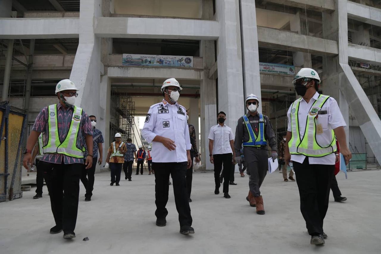 Gubernur WH Optimis Pembangunan Stadion Banten Selesai Desember 2021