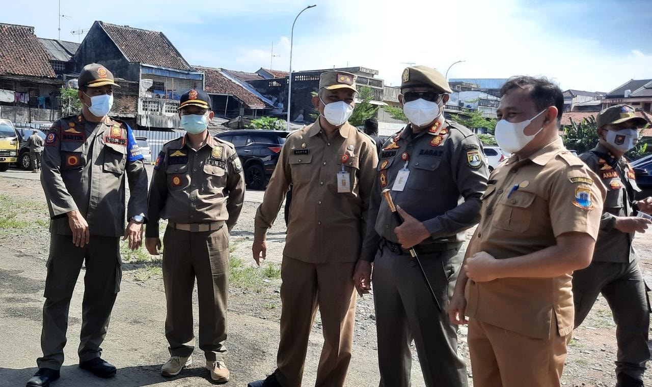 Tim Operasi Pelaksanaan PPKM Darurat Lakukan Penertiban Di Kabupaten Lebak