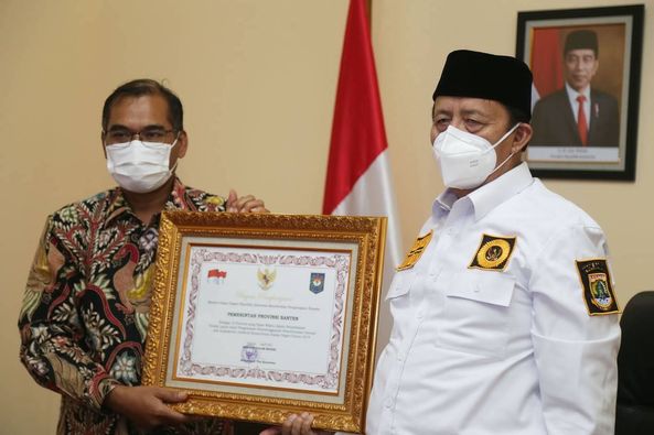 Pemprov Banten Raih Penghargaan Penyelesaian Tindak Lanjut Hasil Pengawasan Secara Tepat Waktu