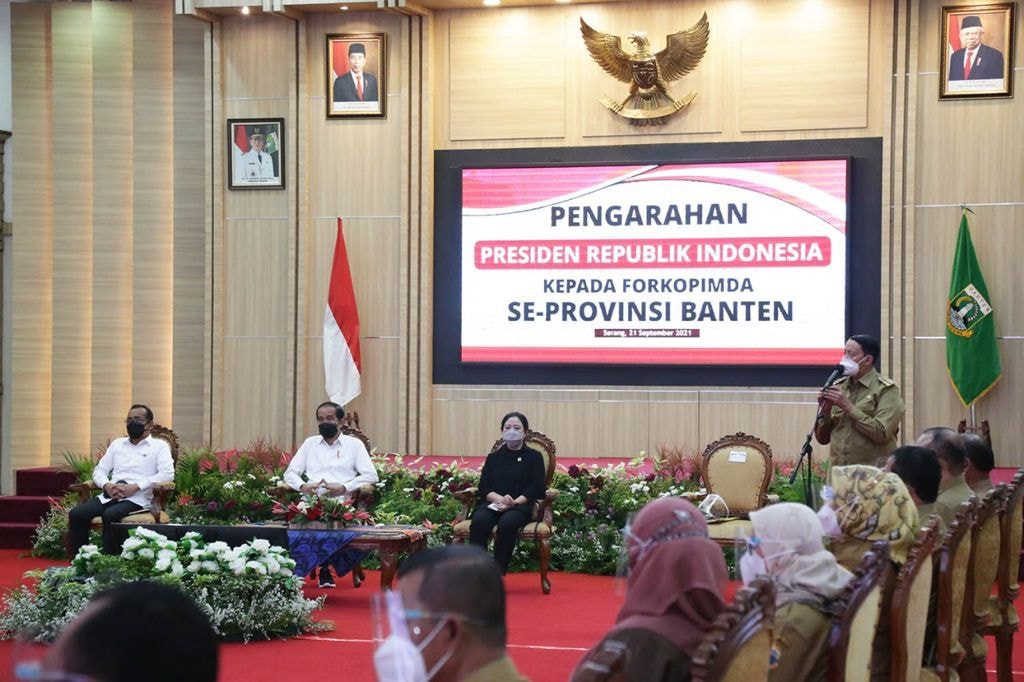 Capaian Provinsi Banten Yang Dilaporkan Gubernur WH kepada Presiden Jokowi