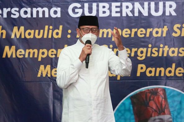 Hadiri Muludan, Gubernur Banten Ajak Ikhtiar  Tetap Laksanakan Protokol Kesehatan