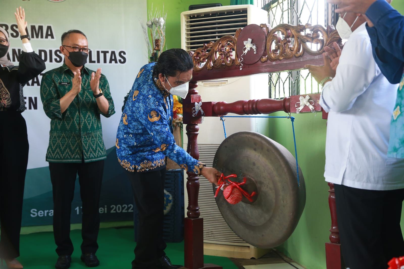 Pj Gubernur Banten Al Muktabar Mencanangkan Gerakan Bersama Pelayanan Adminduk Penyandang Disabilitas