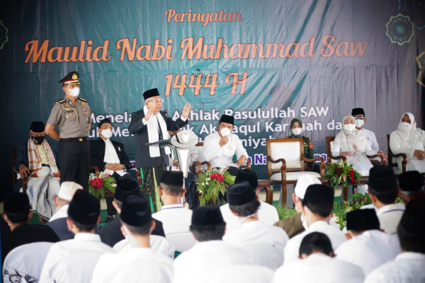 Teladani Akhlak Rasulullah, Wapres Harapkan Pesantren Syeikh Nawawi Jadi Kawah Candradimuka Cetak SDM Unggul