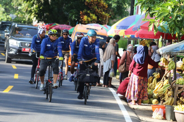 Pj Sekda Banten Turut Lepas Gowes Cikoneng-Tanjung Lesung