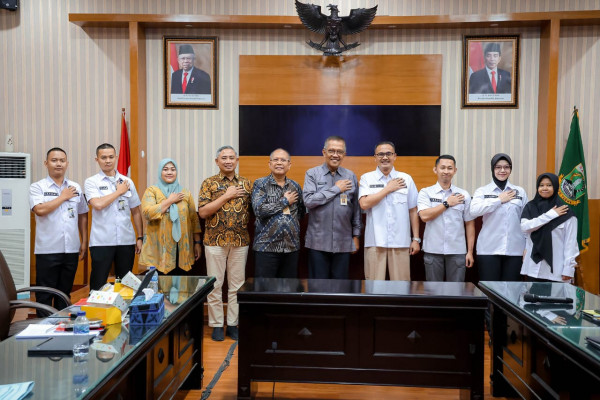 Pj Sekda Provinsi Banten M Tranggono Terima Kunjungan Kerja Binkar Biro SDM Polda Banten