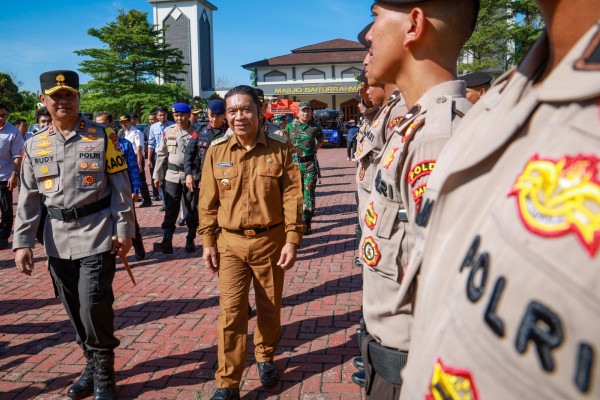 Pj Gubernur Al Muktabar Bersama Kapolda Banten Cek Kesiapan Operasi Ketupat Maung 2023