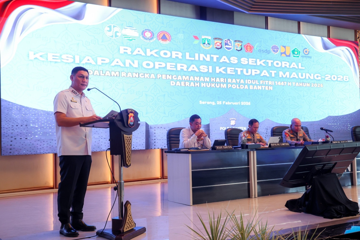 Pemprov dan Polda Banten Perkuat Sinergi Operasi Ketupat Maung Hadapi Mudik 2026