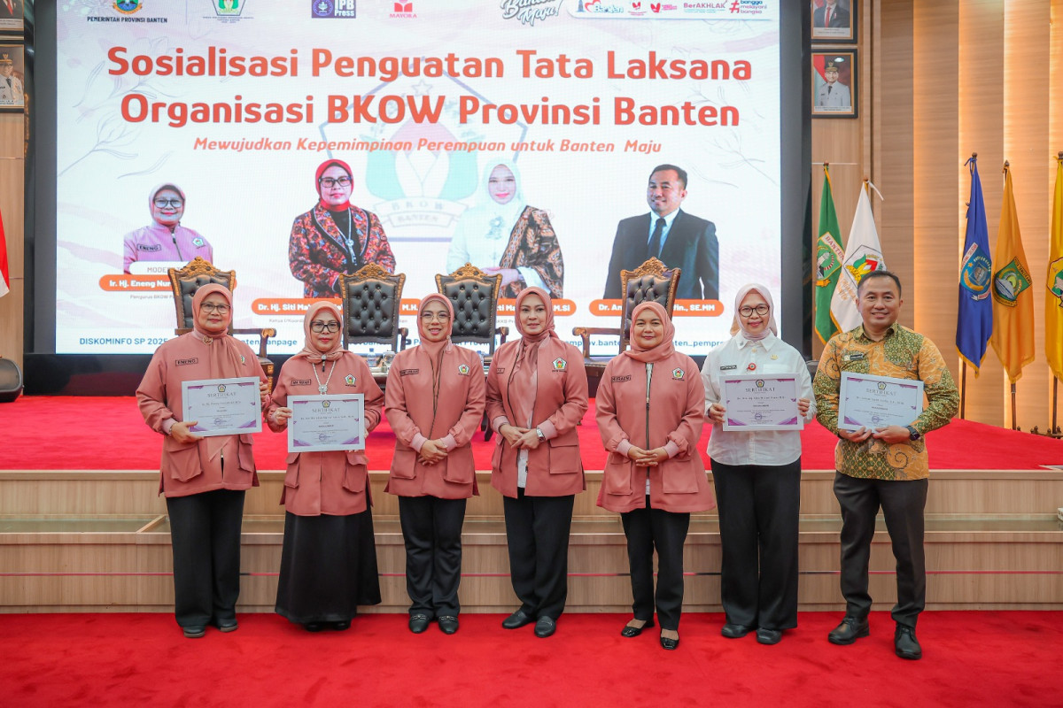 Pembina BKOW Provinsi Banten Tinawati Andra Soni Harap BKOW Jadi Penggerak Perubahan