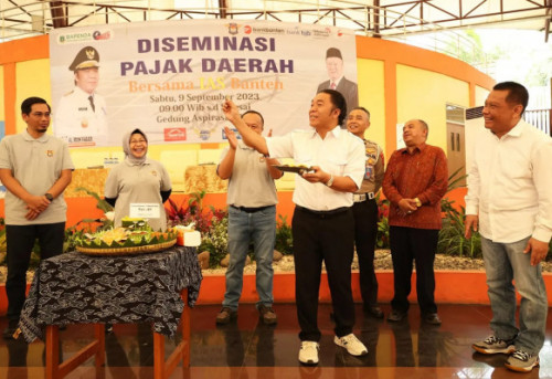 Pj Gubernur Banten Al Muktabar Luncurkan TeBaSS, Situs Diskon Belanja Untuk Pembayar Pajak Kendaraan Bermotor