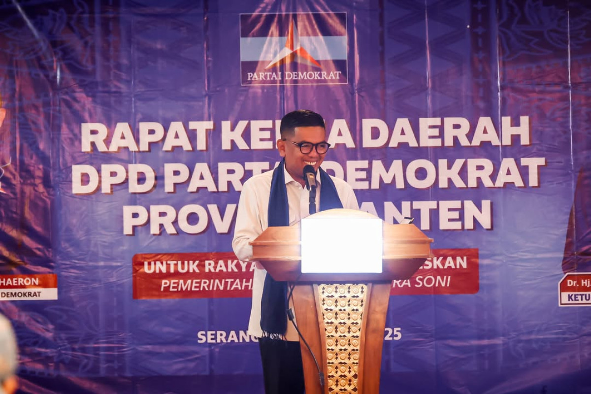 Gubernur Andra Soni Hadiri Pembukaan Rakerda Partai Demokrat Provinsi Banten