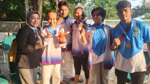 Kontingen Cabor Judo Provinsi Banten Raih 5 Medali POPNAS XVI Sumsel 2023