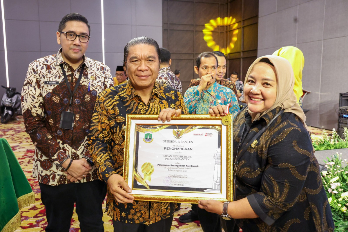 Badan Penghubung Raih Penghargaan Pengelolaan Keuangan dan Aset Daerah di Lingkungan Provinsi Banten