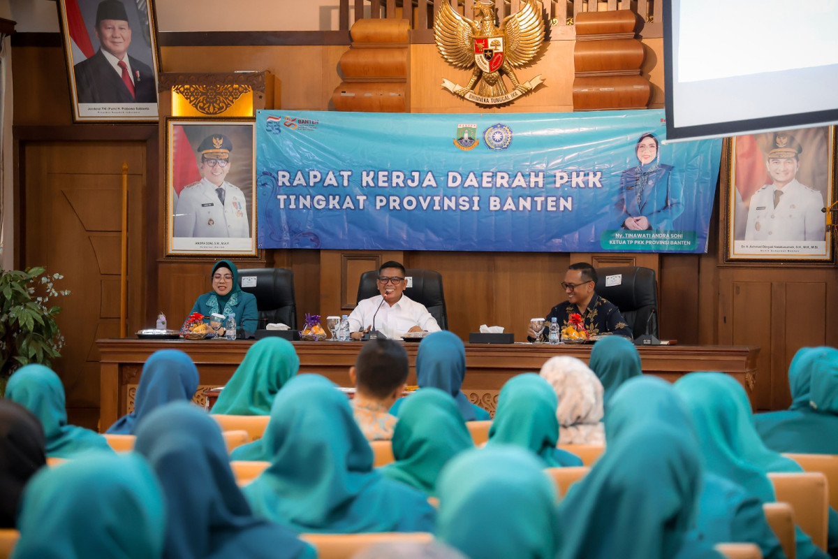 PKK Banten Digenjot Dukung Pembangunan, Gubernur Andra Soni Soroti Program "PKK Mengajar" dan MBG