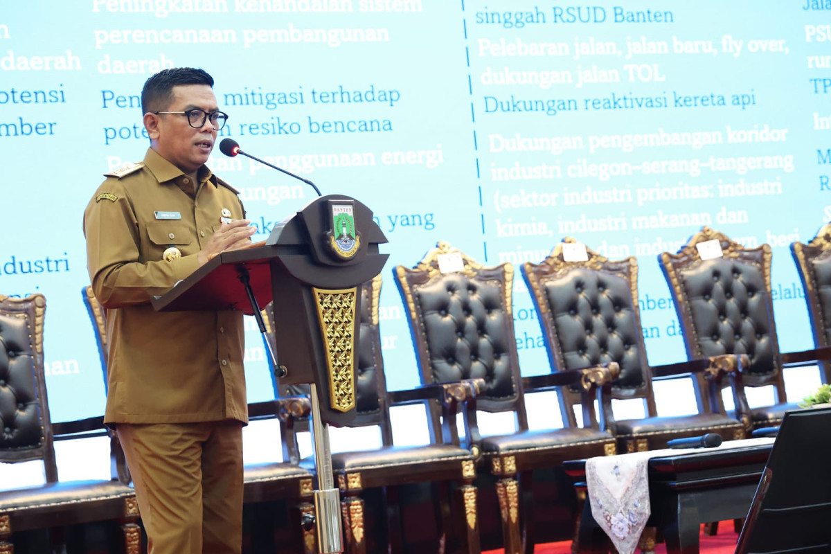 Gubernur Banten Andra Soni Buka Forum Konsultasi Publik Rancangan Awal RPJMD Provinsi Banten Tahun 2025 - 2029