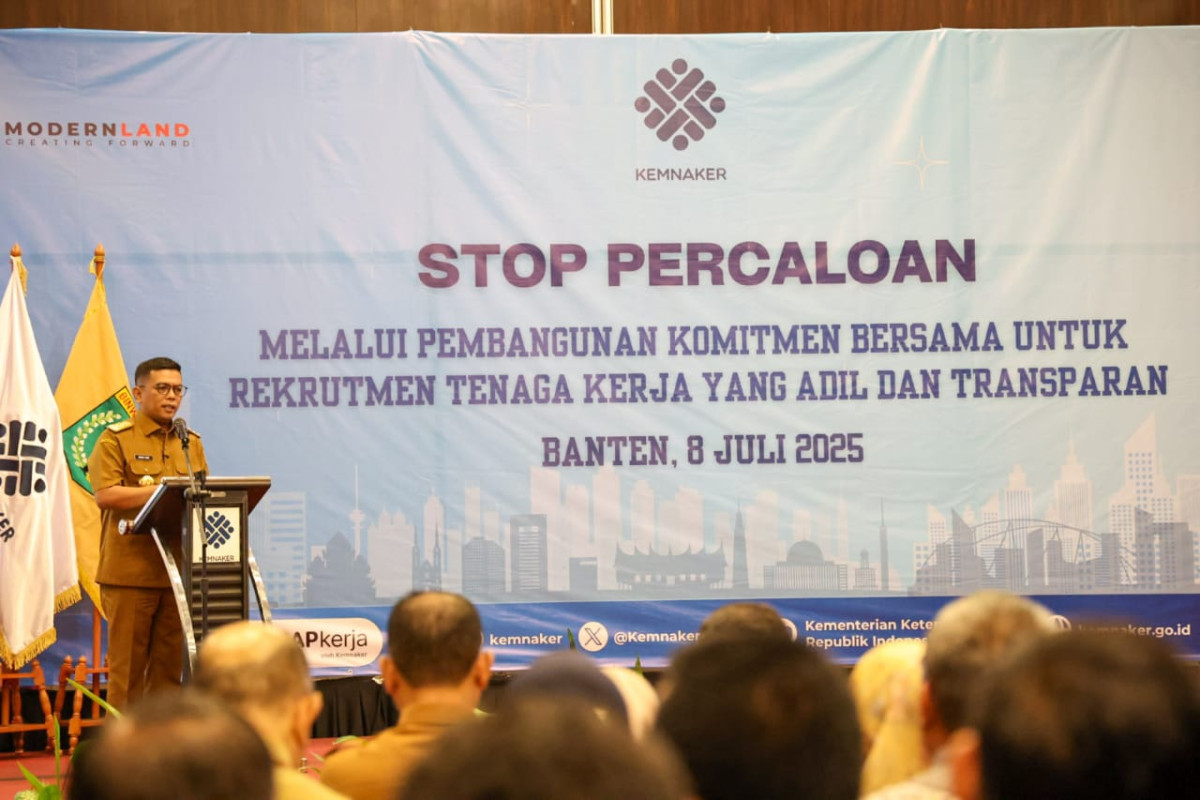 Gubernur Banten Andra Soni: Stop Percaloan Tenaga Kerja