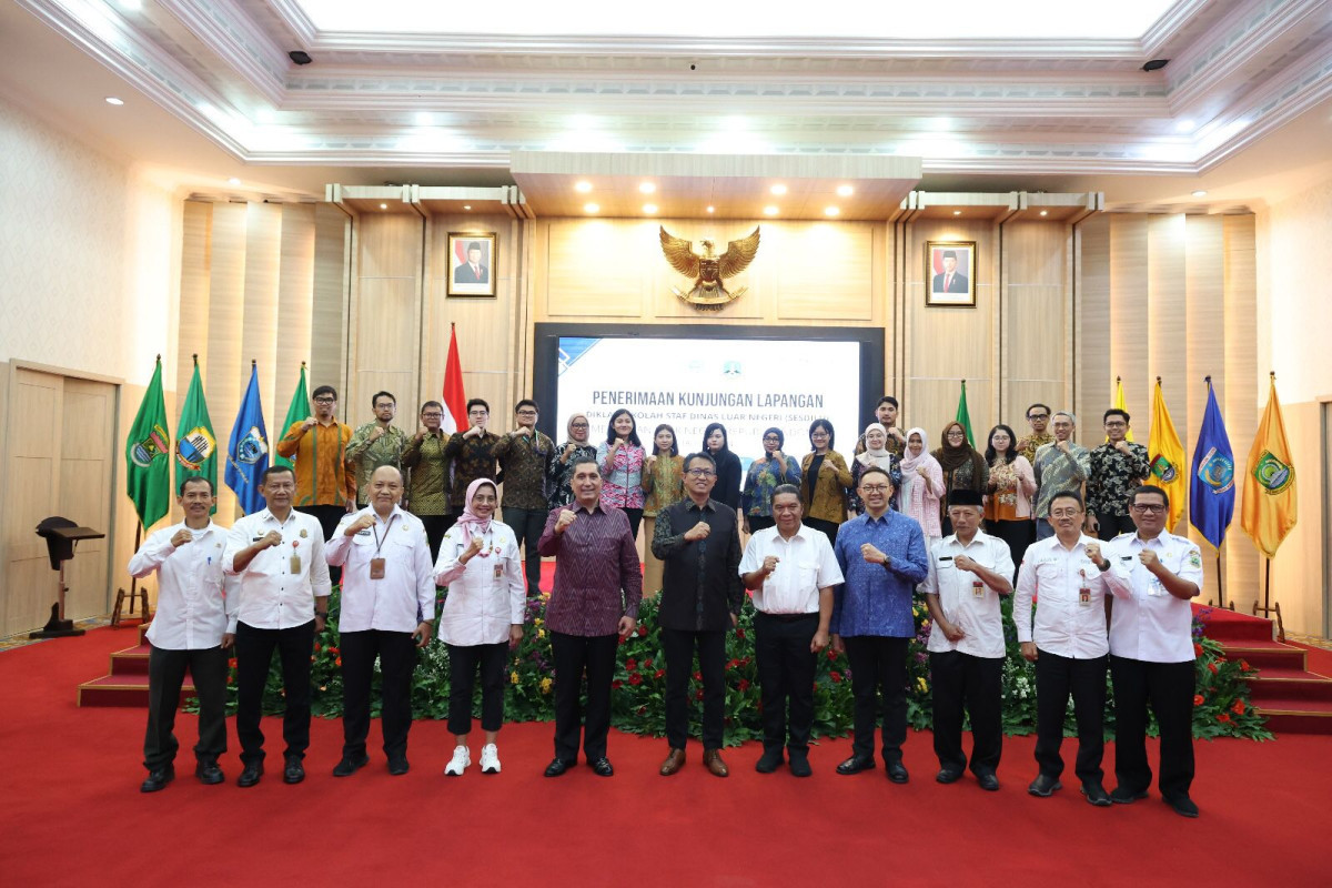 Pj Gubernur Banten Al Muktabar Sambut Kunjungan Peserta Diklat Sesdilu ke-77 Kemenlu RI