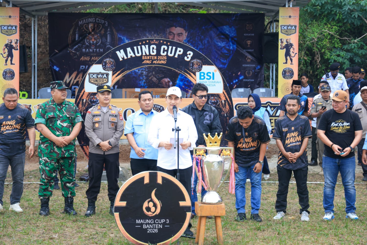Wagub Dimyati Apresiasi Open Turnamen Sepak Bola Maung Cup 2026