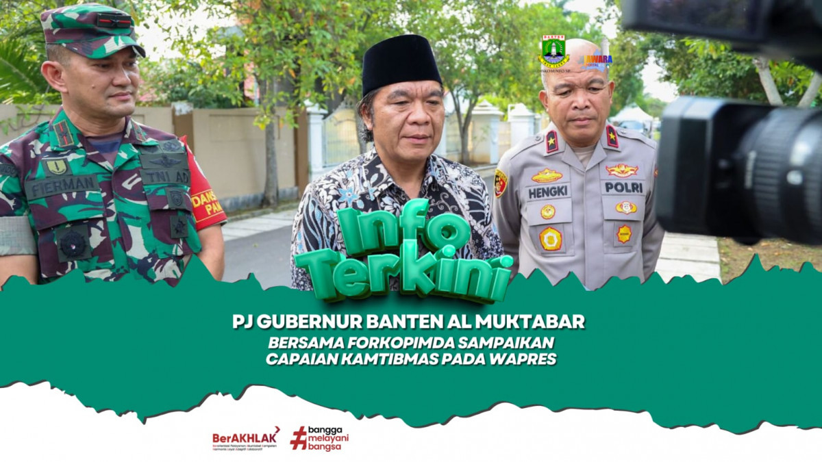 Pj Gubernur Al Muktabar bersama Forkopimda Sampaikan Capaian Kamtibmas pada Wapres