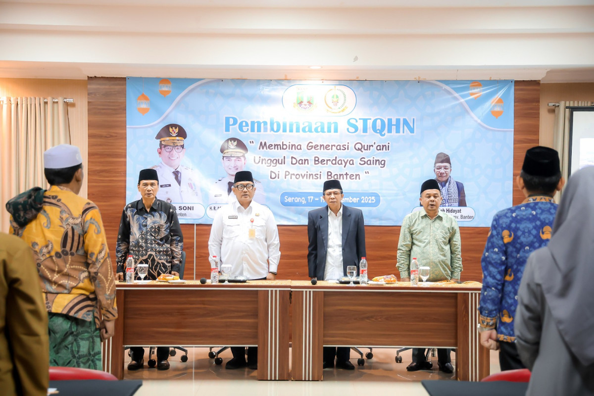 Pemprov Pesan Kafilah STQH Banten Tekun Latihan dan Tingkatkan Percaya Diri