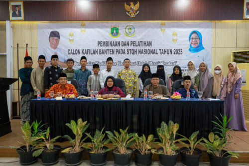 Pj Sekda Virgojanti Buka Pembinaan dan Pelatihan Calon Kafilah Provinsi Banten pada STQH Nasional 2023