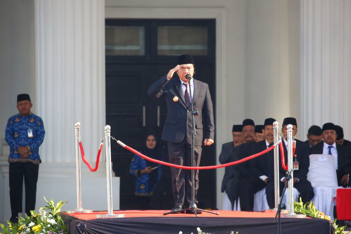 Pj Gubernur Banten Al Muktabar Pimpin Upacara Peringatan Hari Kesaktian Pancasila Tahun 2024
