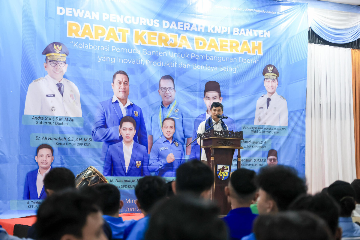 Buka Rakerda KNPI Banten, Wagub Dimyati : Pemuda Pelopor Perubahan