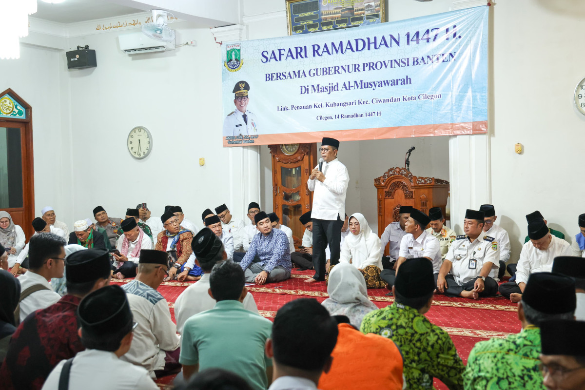Safari Ramadan di Cilegon, Andra Soni Apresiasi Dukungan Warga untuk Program Sekolah Gratis