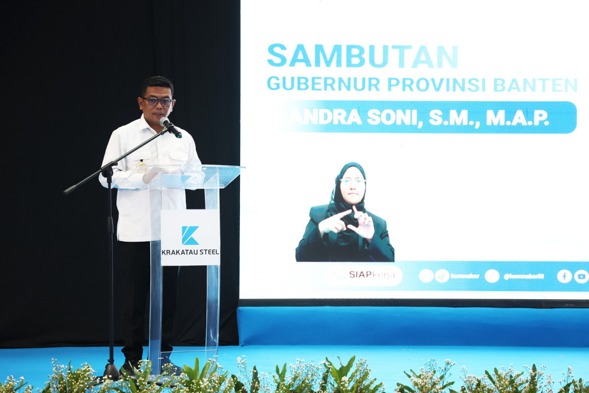 Gubernur Banten Andra Soni Tandatangani Komitmen Bersama Penempatan dan Promosi Tenaga Kerja Disabilitas