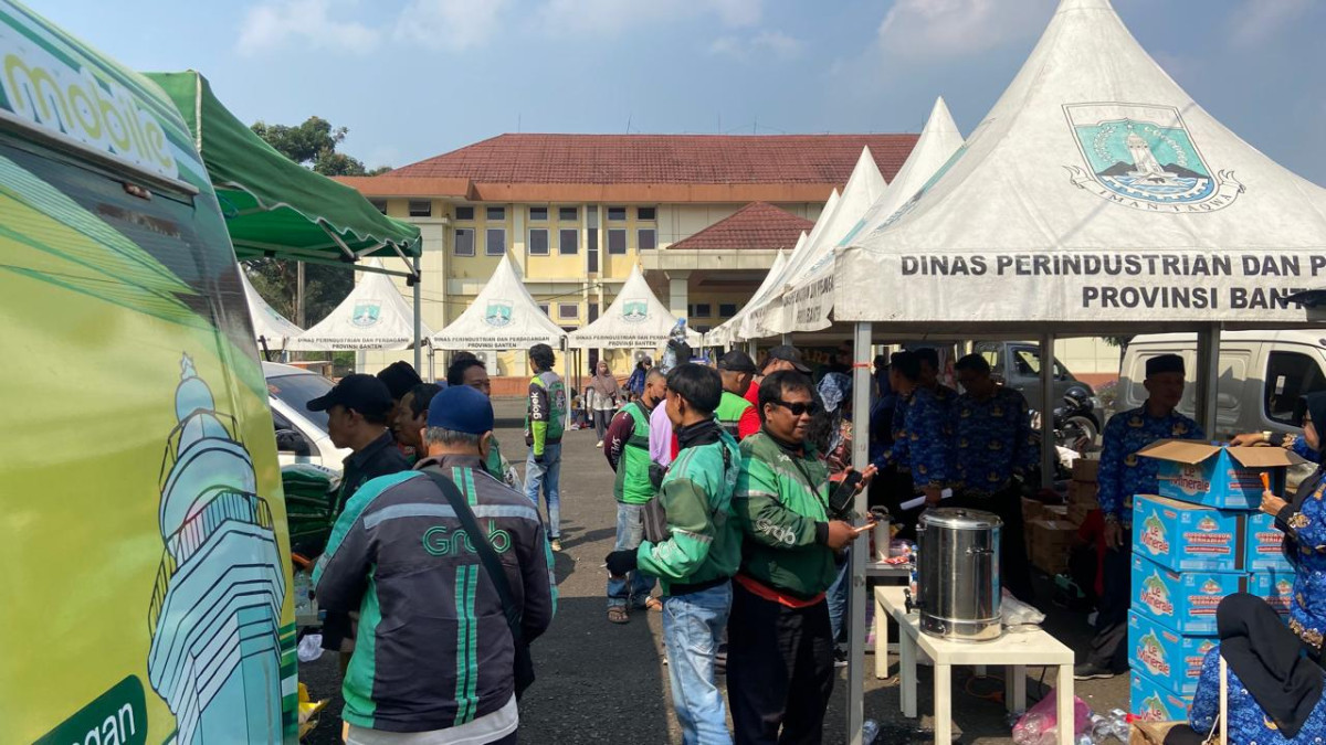 Pemprov Banten Gelar Pasar Murah Khusus Pengemudi Ojol
