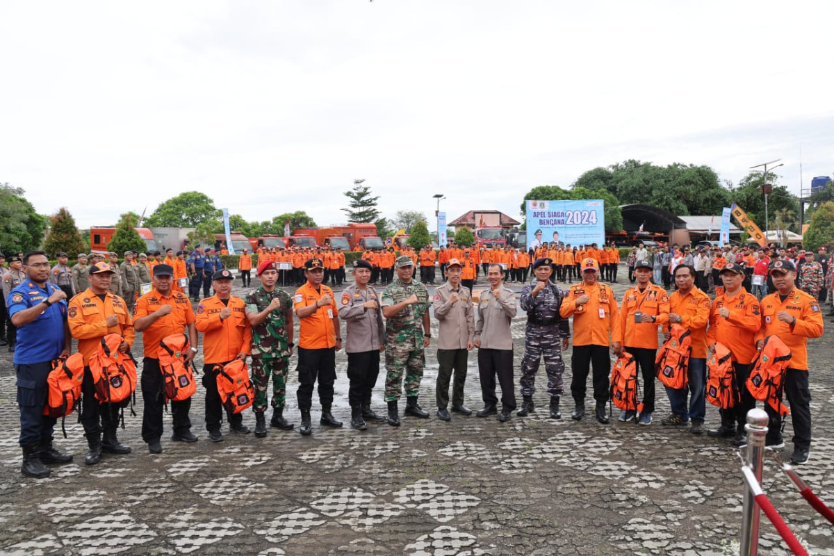 Pimpin Apel Siaga Bencana 2024, Pj Sekda Banten Usman Asshiddiqi Qohara Dorong Masyarakat Sadar Bencana