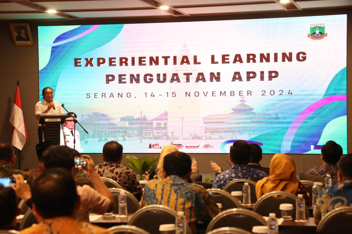 Buka Experiential Learning Penguatan APIP, Pj Gubernur Banten Al Muktabar: Targetkan Kesejahteraan Rakyat