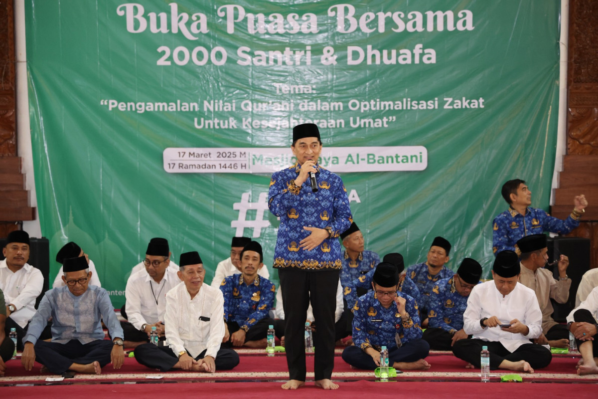 Wagub Banten A Dimyati Natakusumah Minta Didoakan Para Santri dan Dhuafa