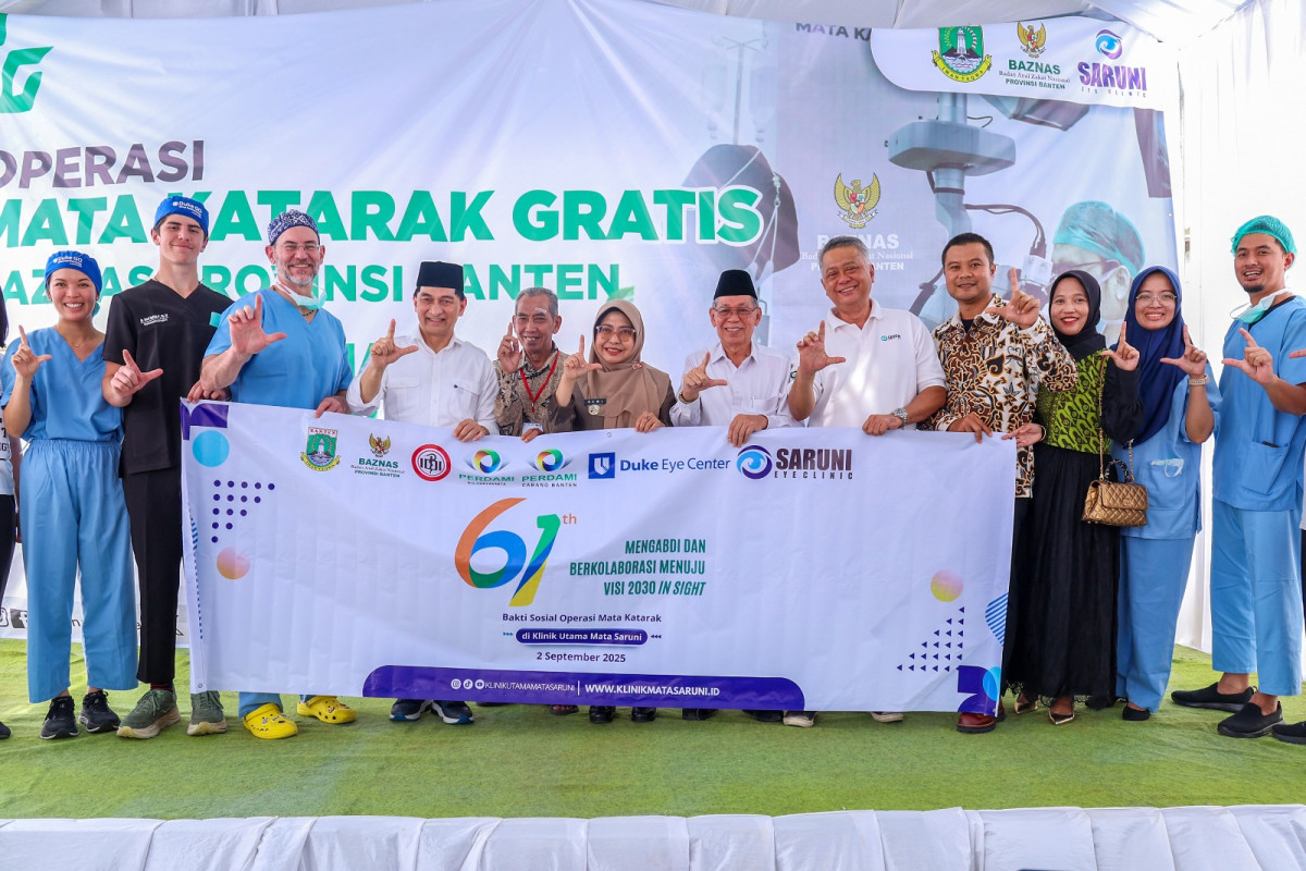 Wagub Banten A Dimyati Natakusumah Buka Operasi Mata Katarak Gratis Baznas Provinsi Banten