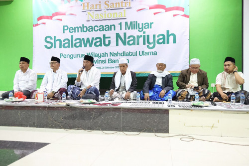 Pj Gubernur Al Muktabar Ikuti Pembacaan 1 Miliar Sholawat Nariyah PWNU Provinsi Banten