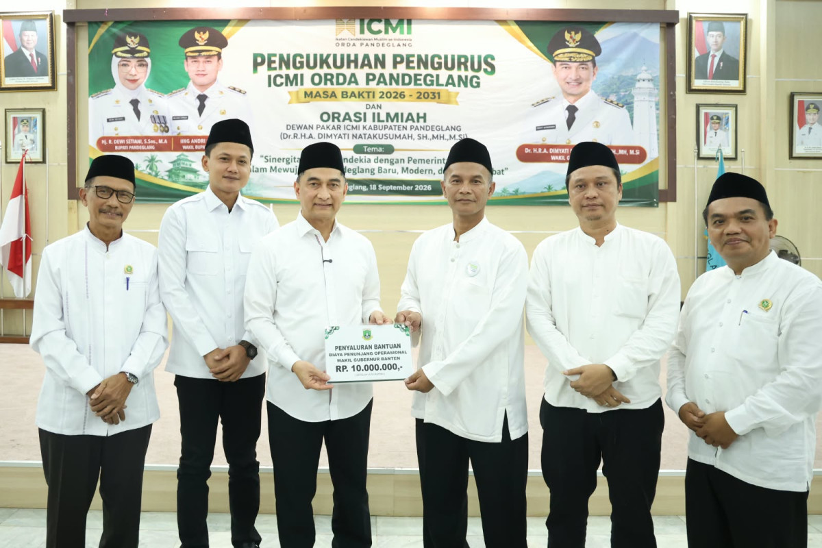 Wagub Dimyati Harap ICMI Pandeglang Berkontribusi Terhadap Kemajuan Daerah