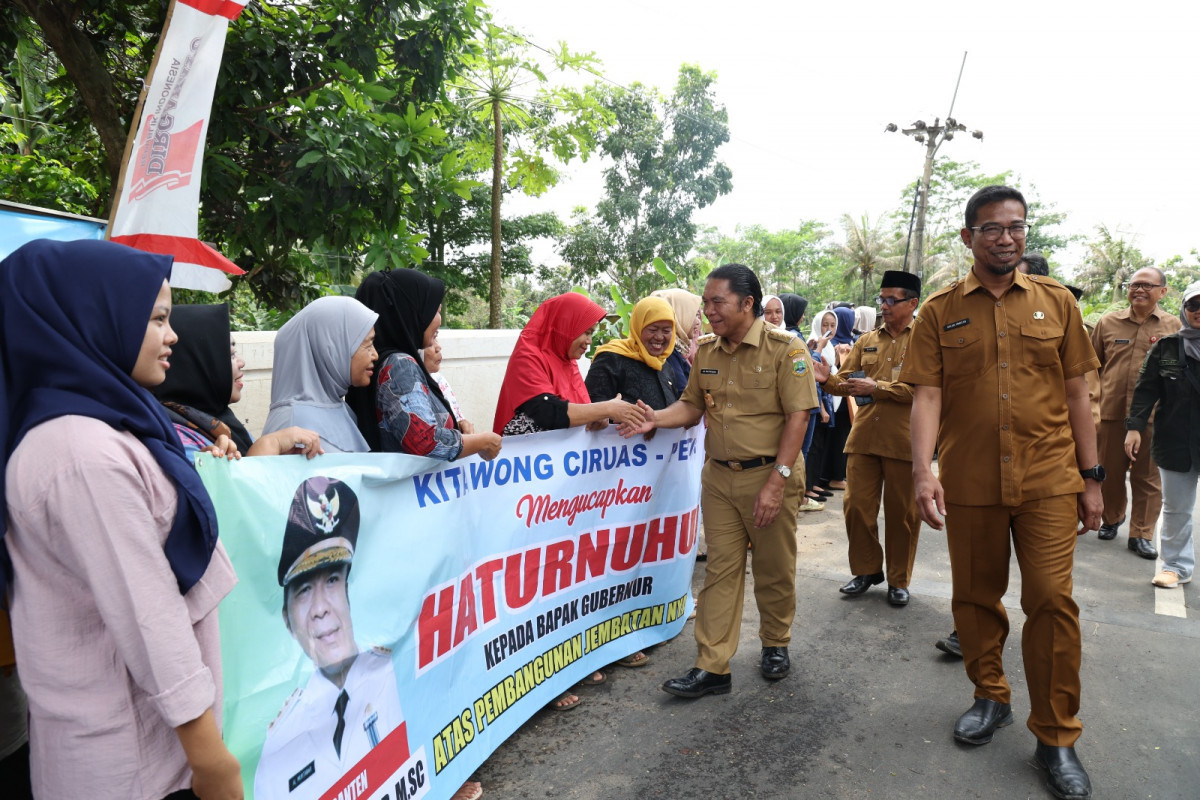 Pj Gubernur Banten Al Muktabar: Jembatan Nyapah Pelancar Mobilitas dan Distribusi Pangan