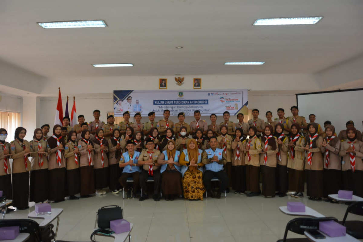 Pemprov Banten dan FORPAK Selenggarakan Pendidikan Antikorupsi Bagi Pramuka