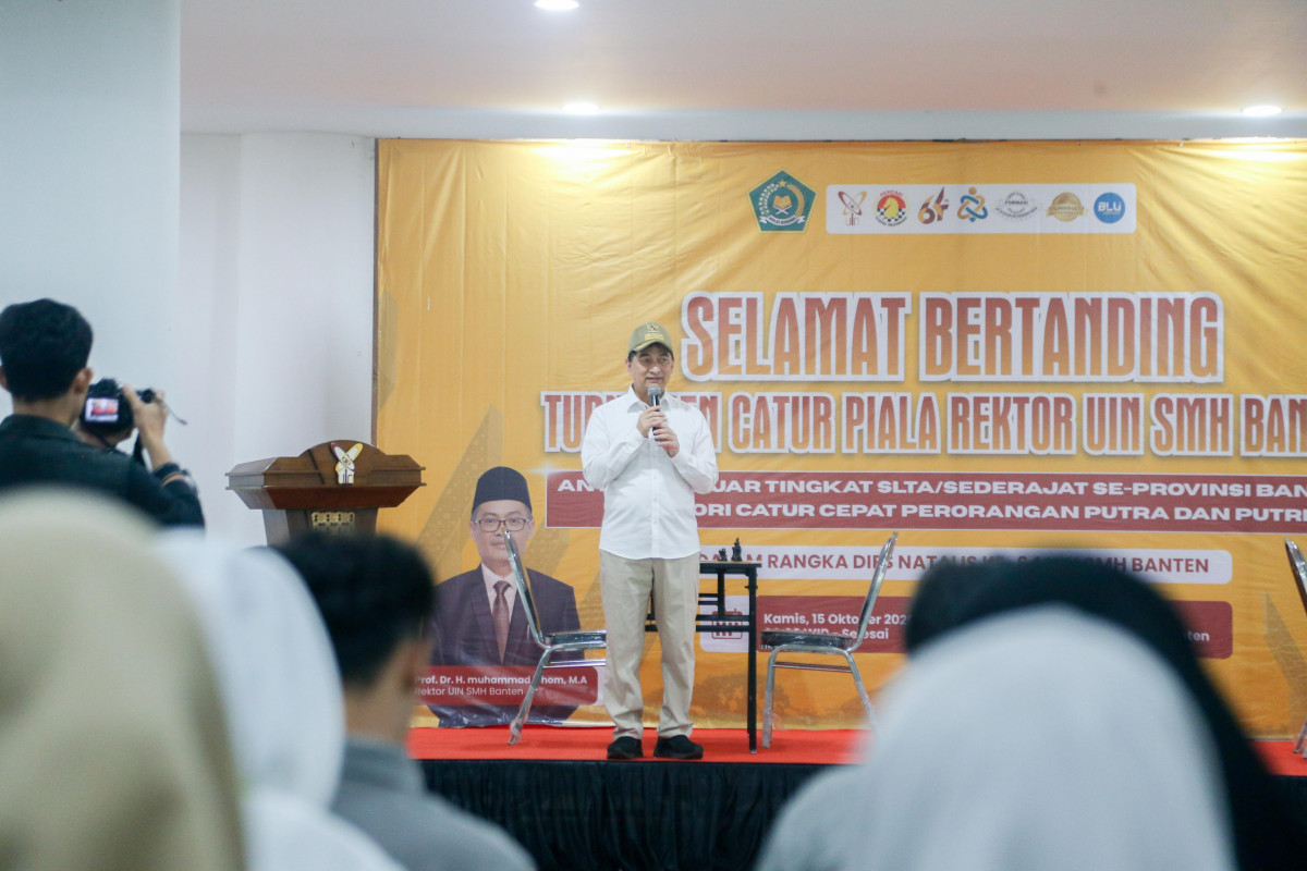 Turnamen Catur Pelajar se-Banten Digelar, Wagub Dimyati Ingatkan Pentingnya Saling Menjaga dan Menguatkan