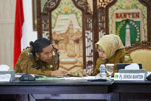 Rapat Inflasi, Pj Gubernur Banten Al Muktabar Fokuskan Pengendalian Harga Beras