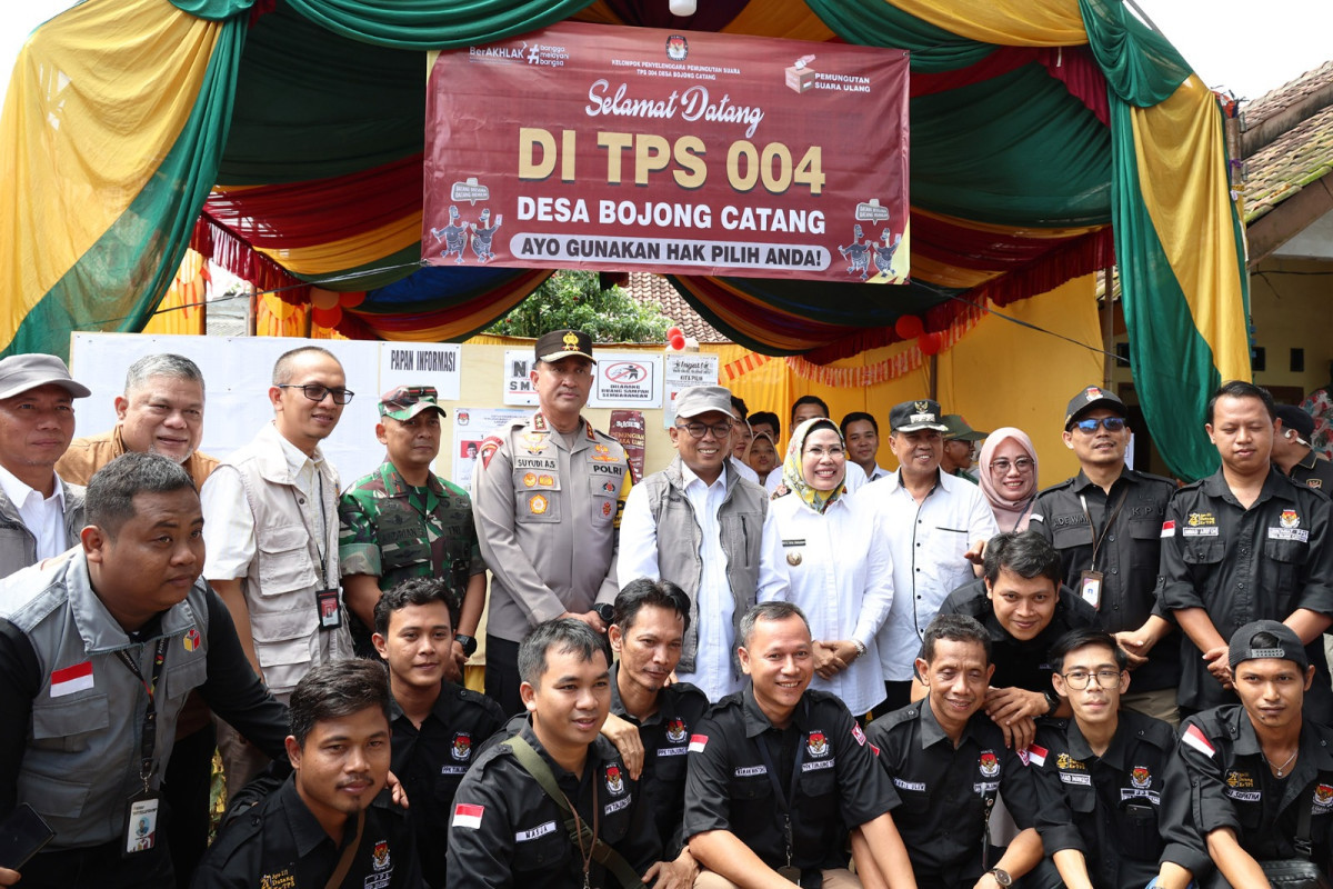 Pantau PSU Pilkada 2024 Kabupaten Serang, Gubernur Banten Andra Soni: Partisipasi Masyarakat Positif