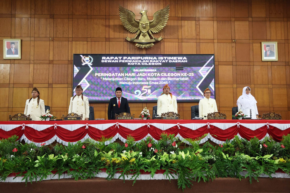 Hadiri HUT ke-25 Kota Cilegon, Pj Gubernur Banten Al Muktabar Doakan Kota Cilegon Semakin Maju