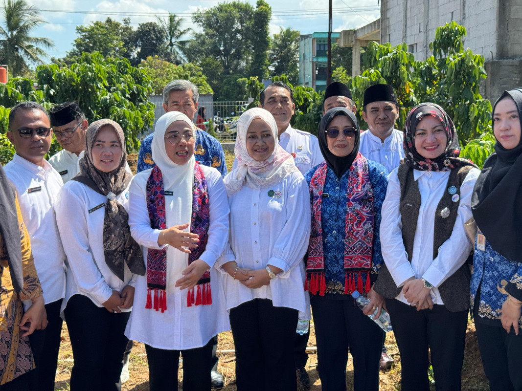 Ketua Tim Pembina Posyandu Provinsi Banten Tinawati Andra Soni Tinjau Pelayanan 6 SPM Posyandu Gurame Kabupaten Tangerang