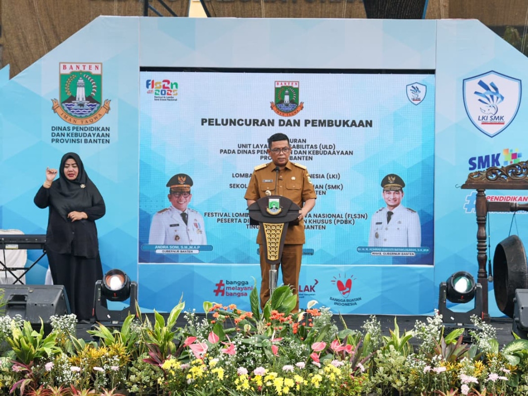 Wujudkan Komitmen Keadilan dan Pemerataan Layanan Pendidikan, Gubernur Banten Andra Soni Resmikan Unit Layanan Disabilitas