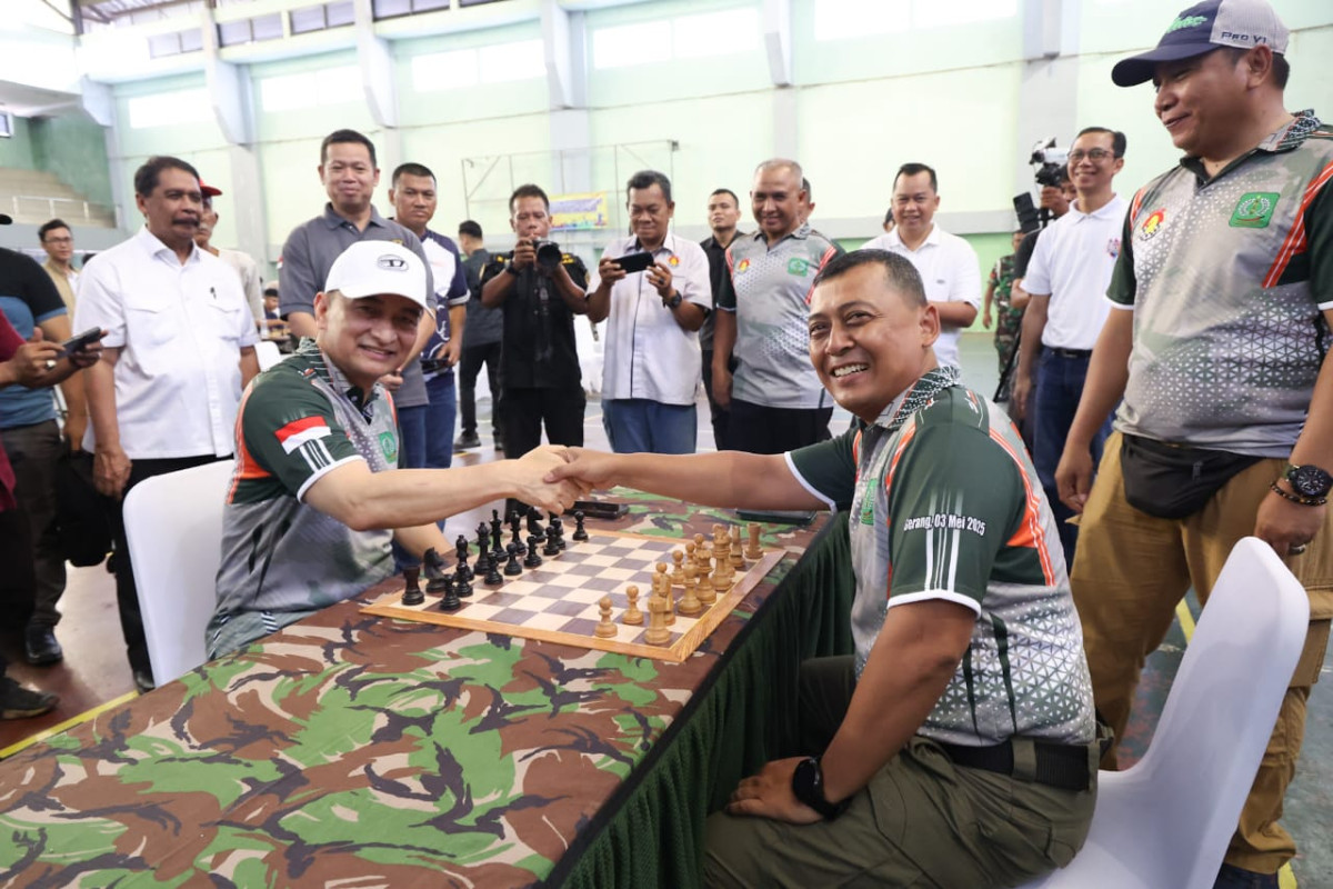 Wagub Banten A Dimyati Natakusumah Hadiri Open Turnamen Catur Piala Danrem 064/MY